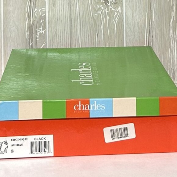 Charles David Lace Up Stilletto Ankle Booties 8 NIB - Picture 9 of 9